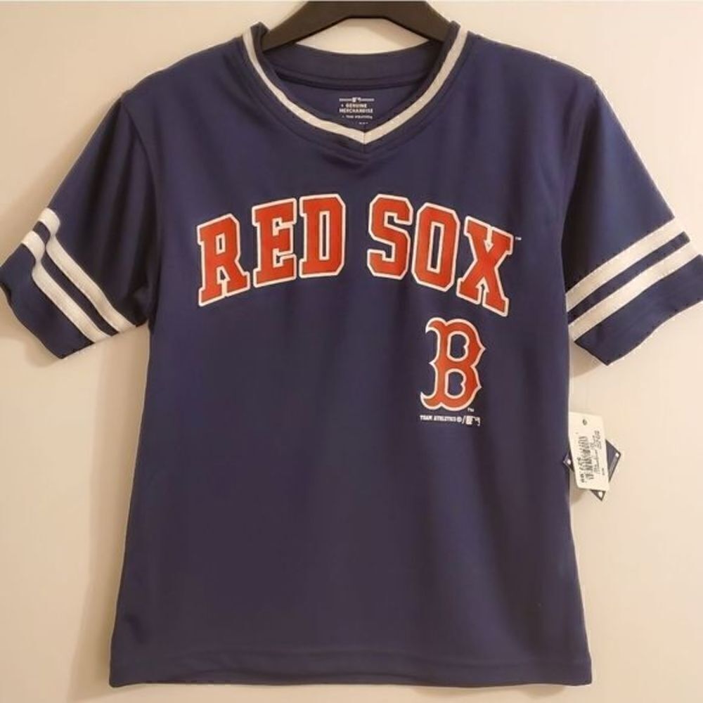MLB Boys M, L Boston Red Sox Pullover Jersey
